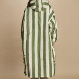 piumino lungo. 90110 SANTORINI RIGHE sittingsuit 