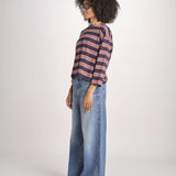 t-shirt a righe manica lunga THE FIELD TEE 1903116 SCOUT STRIPE the GREAT 