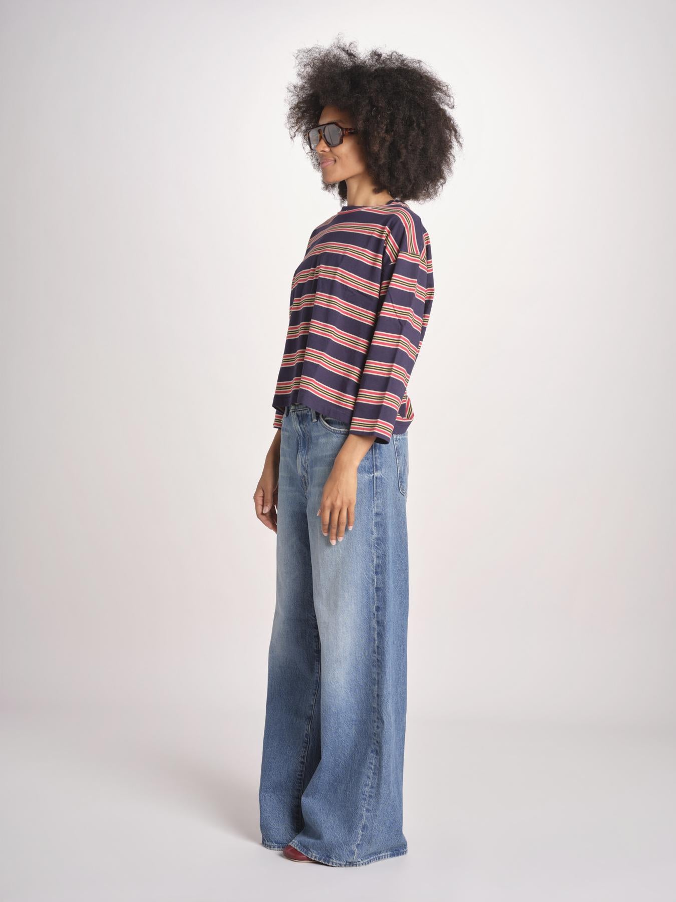 t-shirt a righe manica lunga THE FIELD TEE 1903116 SCOUT STRIPE the GREAT 