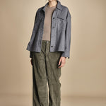 pantalone in velluto cropped ZELDA SILT true avenue 