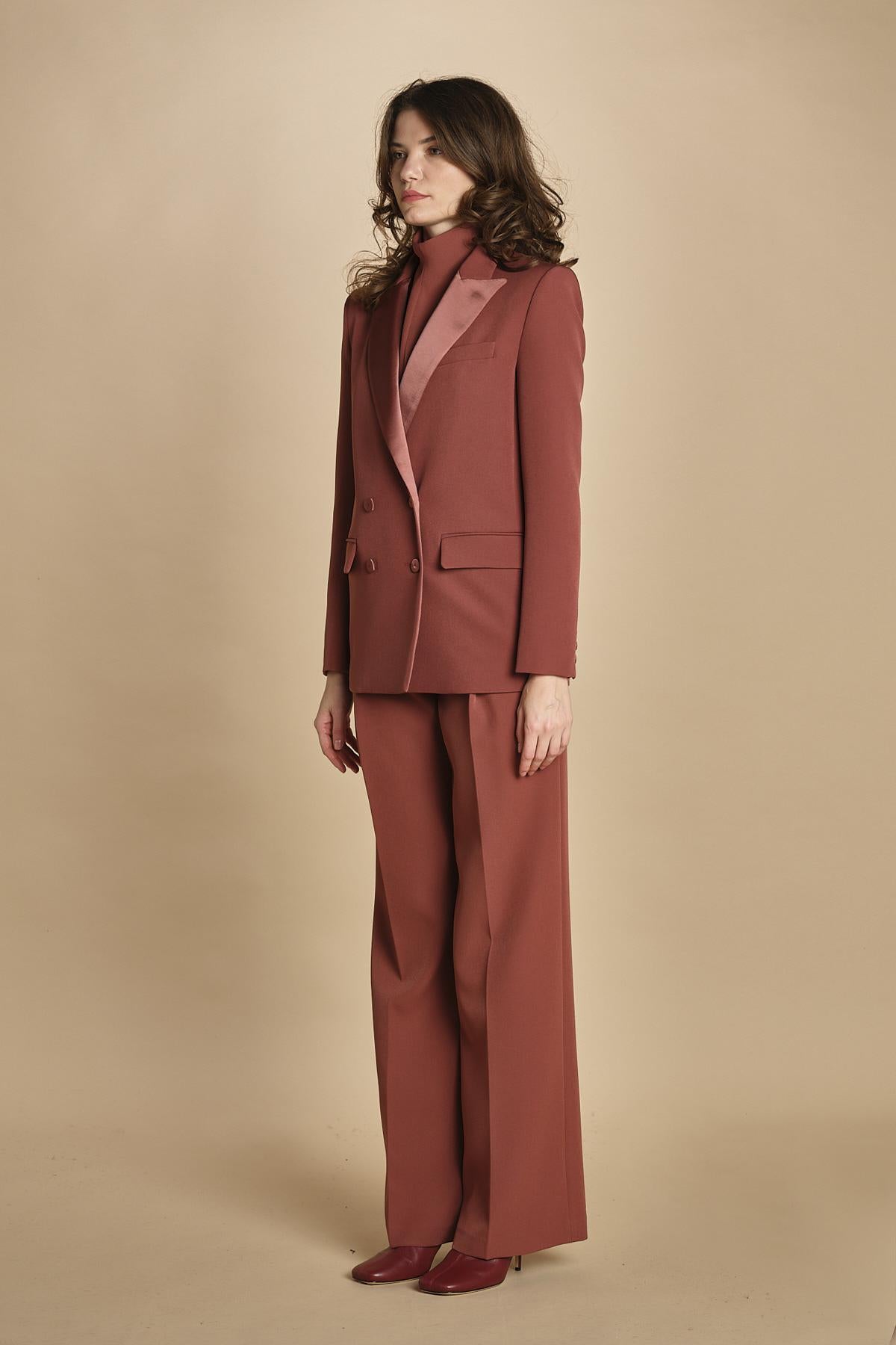 giacca doppipetto in cady 30303-313 COCCIO 57 federica tosi 