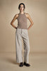 pantalone in velluto cropped