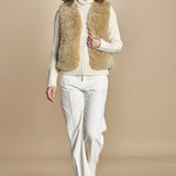 VOBBY gilet in ecopelliccia BEVR554 NATURAL hartford 