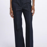 Pantalone OTTAVIA denim dritto nervature OTTAVIA673855 612 quelledue 