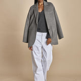 maglia con scollo a v e manica a campana by milaura. D2500894 871 GRIGIO milaura 