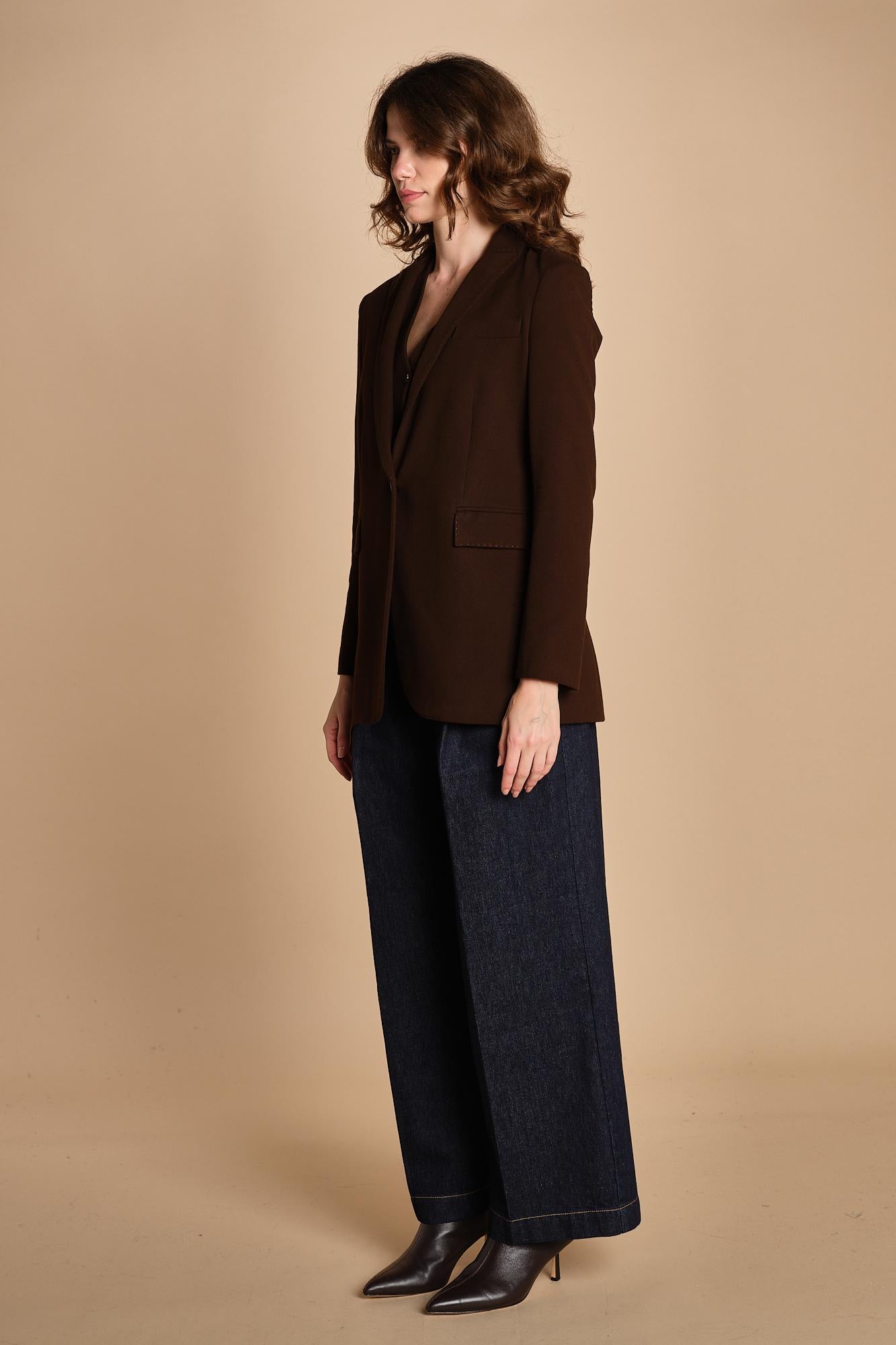 giacca monopetto in felpa un bottone 3602 1125 circolo 1901 