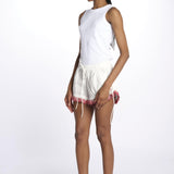 Shorts JENNA ricamo DM 1214 WHITE damson madder 