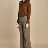 pantalone cropped con risvolto MELODIA 652923 19 quelledue 