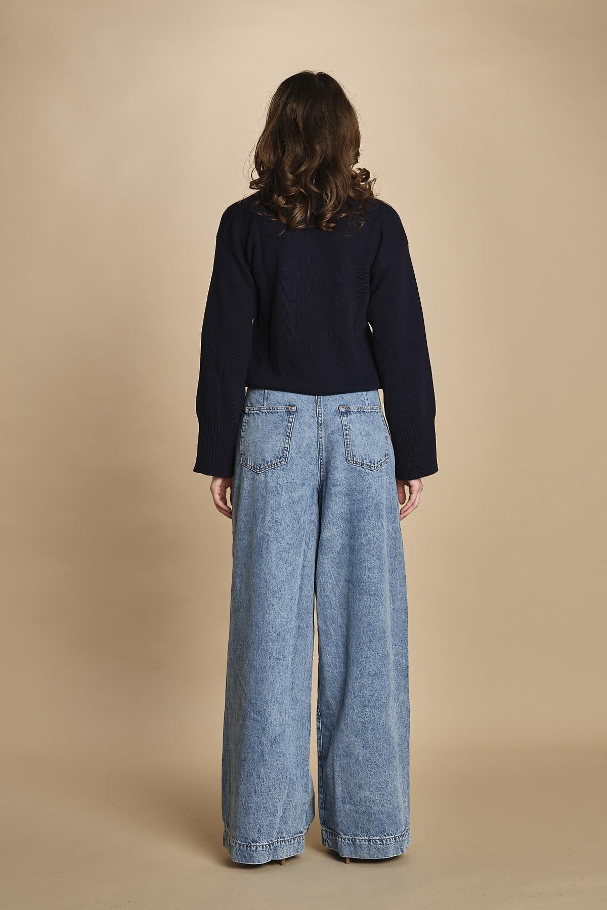 denim con pinces POPS STONE BLU bellerose 