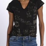Tunisien ml cl multi strass JWTN02633 BLACK zadig & voltaire 
