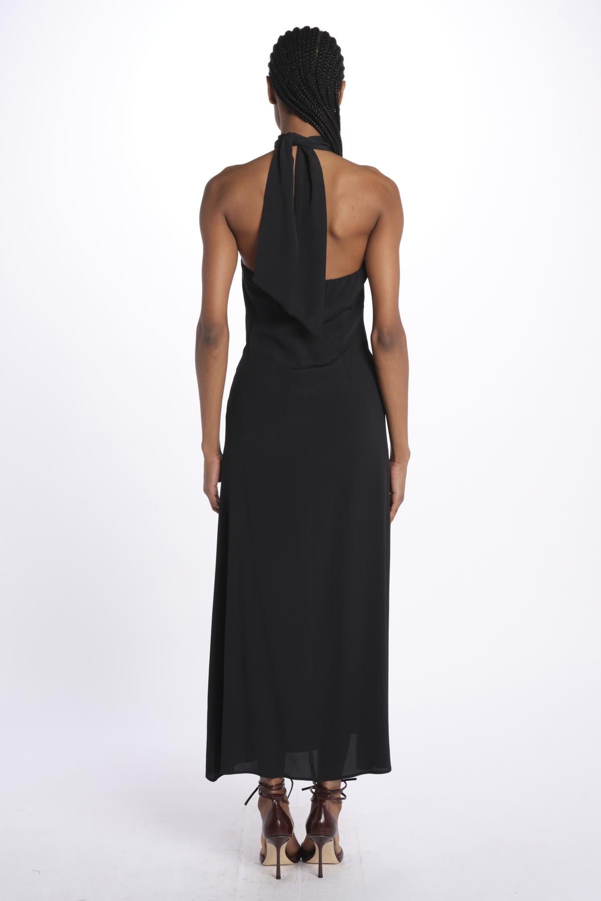 abito con intreccio 41206-412 NERO federica tosi 
