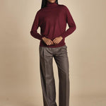 dolcevita over in lana merinos MIL LAU5 E14015 BORDEAUX milaura 