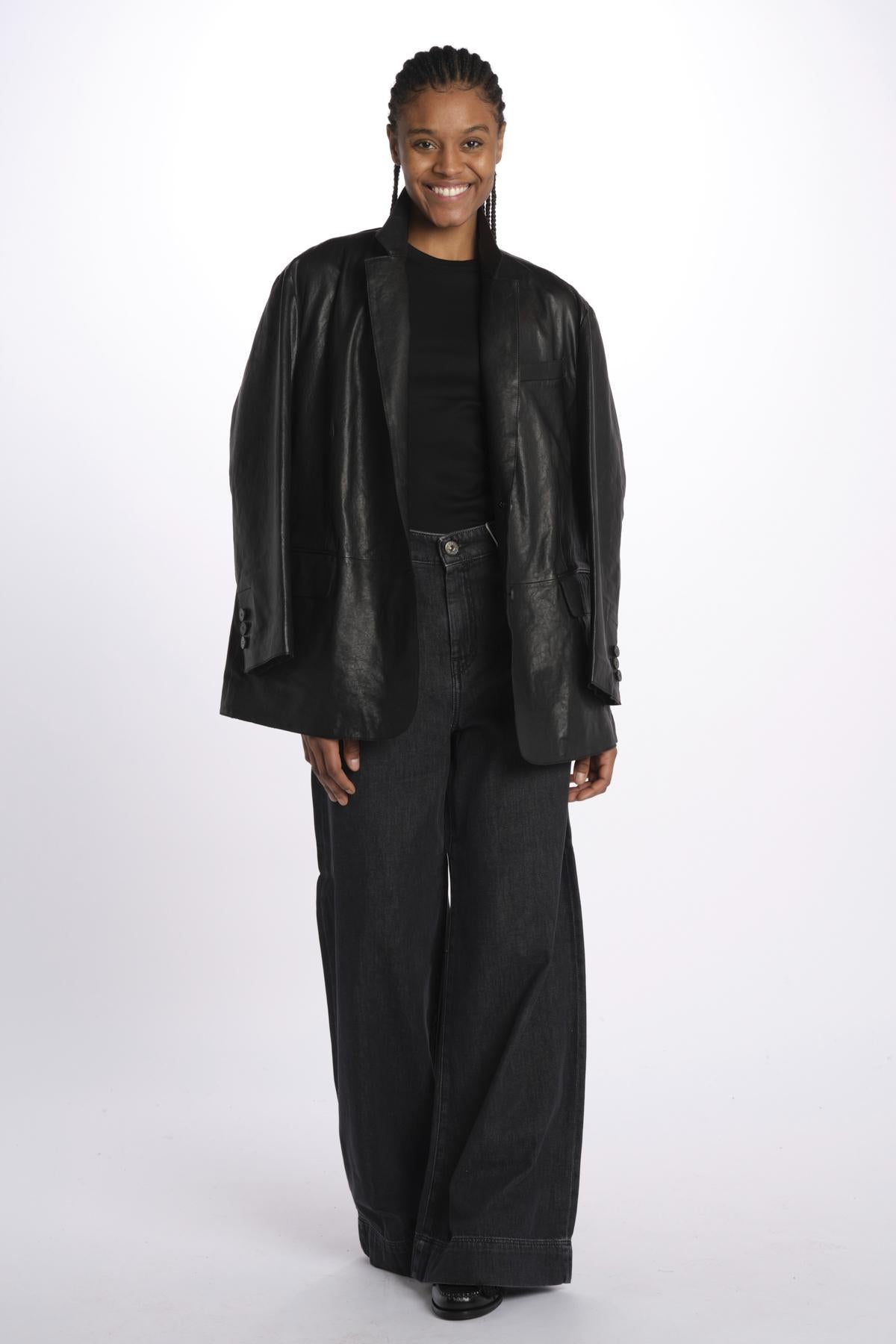 Giacca in pelle MARAT 2515441031600 001NERO weekend maxmara 