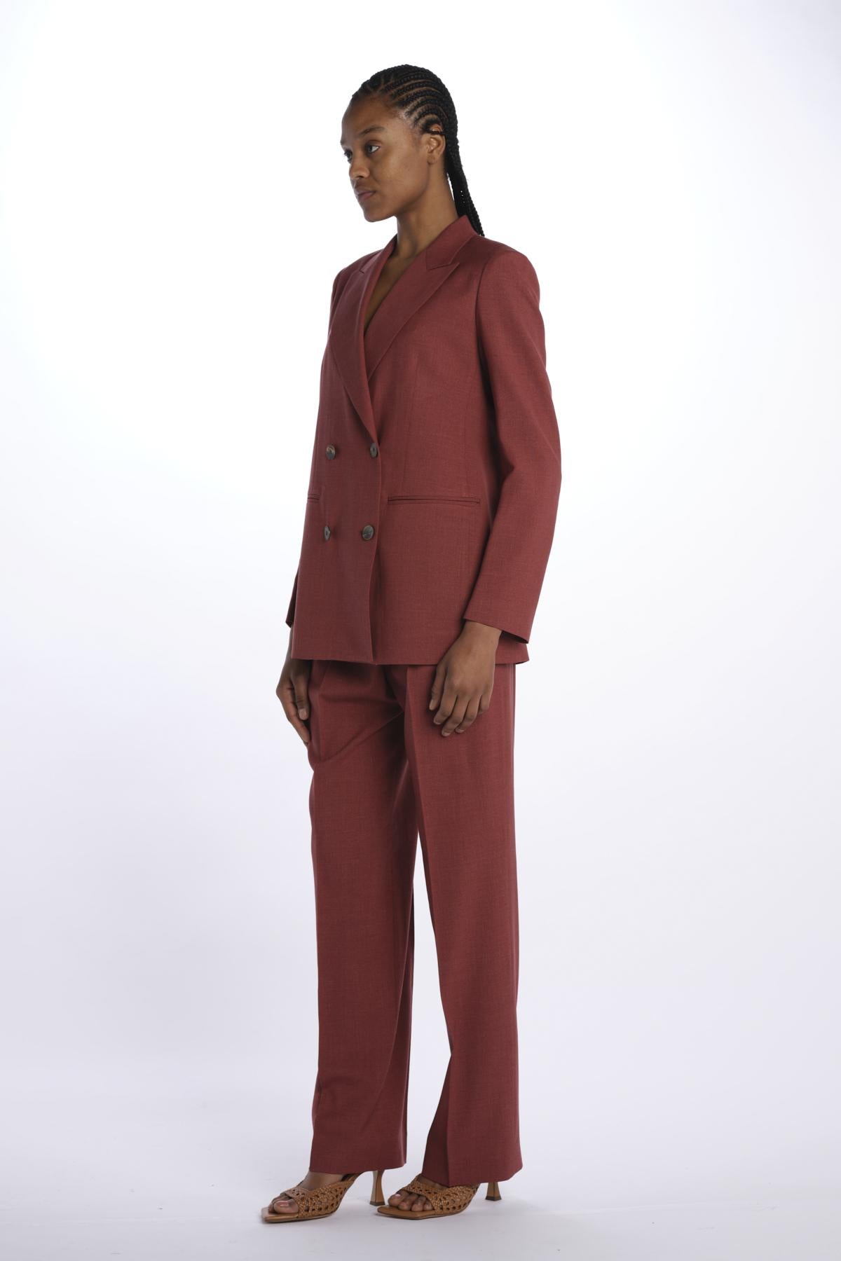 Blazer DENA doppio petto over lana seta DENA 33096786 48 quelledue 