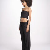 pantalone con coulisse SUMBAWAIVR NOIR laraethnics 
