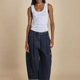 CURVEDWIDE LEG denim over 515324LID D402 DARK INDIGO phillip lim 