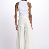 Pantalone GRACE taschina misto lino zampa GRACE TMLS06 043 ps don't forget me 