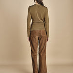 top con fibbie MAILEY OLIVE malina 