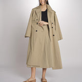 Gonna midi con pannelli a pieghe davanti DORME 2615101111600 002 NOCCIOLA weekend maxmara 