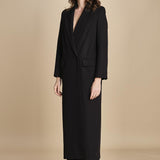 cappotto lungo smoking JIL ANN  IO1100X9049 BK999 ivy oak 