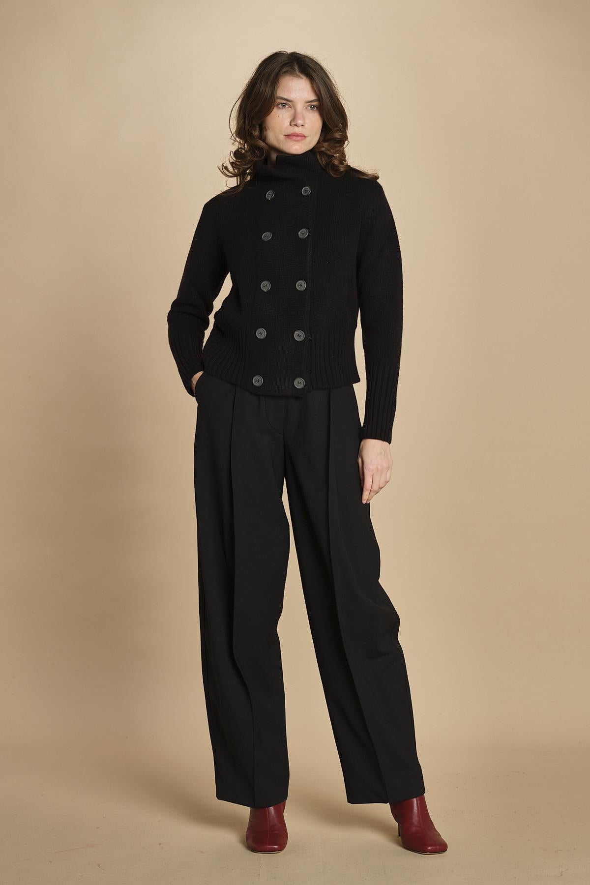 Giubbottino doppiopetto D2300698 NERO milaura 