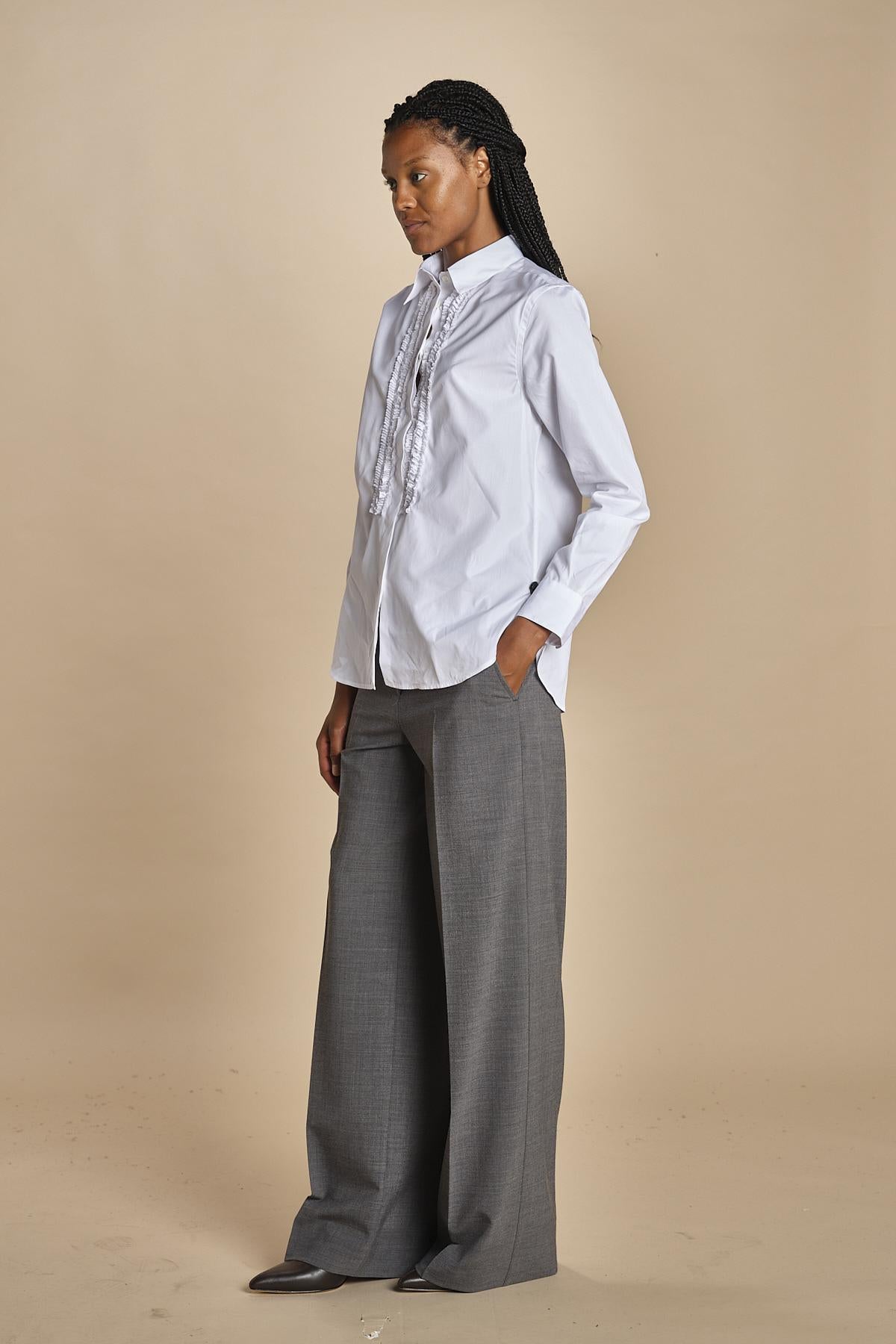5434 camicia con rouches 5434 07072 aspesi 