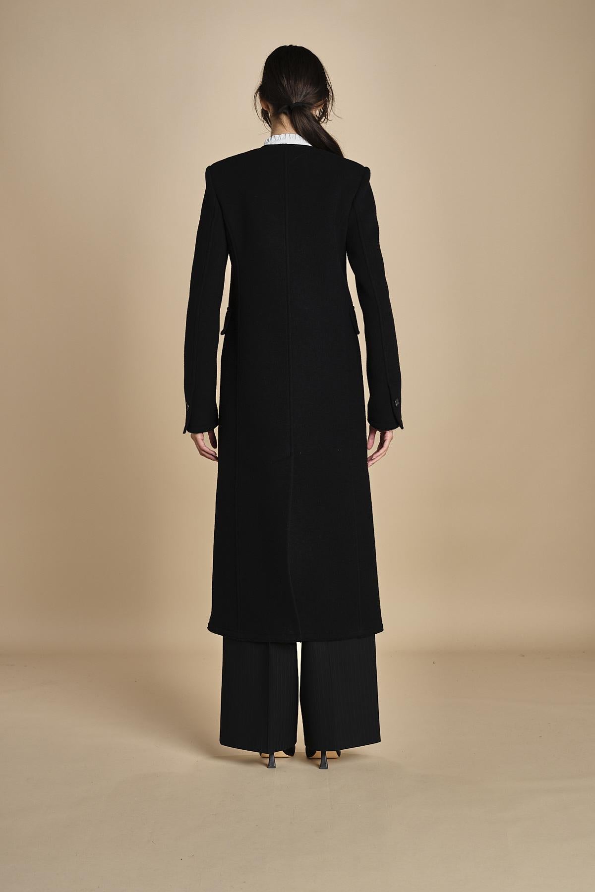 cappotto lungo doppiopetto N0214602 9000 n21 