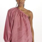 Top monospalla seta MI6M2445 ROSA milaura 