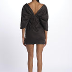 DRESS HELLI mini abito con manica a sbuffo DRESS HELLI NERO inasami 