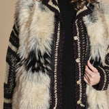 AURA gilet in ecopelliccia AURA BEIGE mes demoiselles 