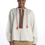 CINTHYA camicia con ricami WCINTHYA CM009 fortela 