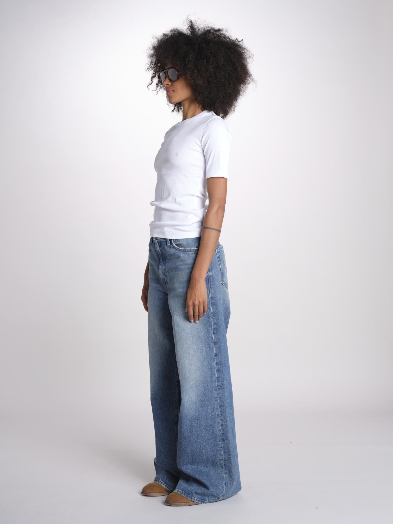 tshirt manica corta a costine KRISTIN IO1100X2351 BRIGHT WHITE WH001 ivy oak 