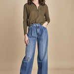 TACY camicia in jersey BETB500 MILITARY hartford 