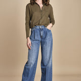TACY camicia in jersey BETB500 MILITARY hartford 