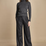 pantalone gessato 15P008CO191 P092 GREY ines de la fressange 