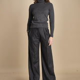 pantalone gessato 15P008CO191 P092 GREY ines de la fressange 