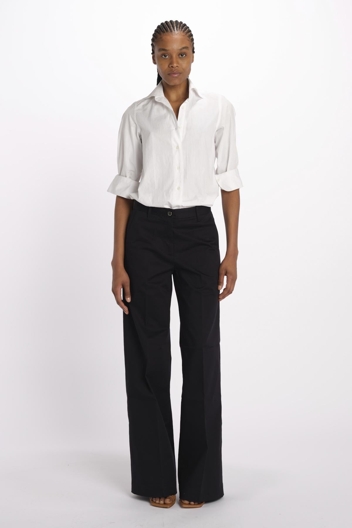 Pantalone NADIA co/ stretch NADIA NAC120 P01 NAVY nine in the morning 