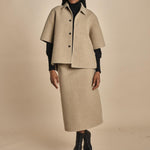 giacca camicia in panno BARDI CARDBOARD sofie d'hoore 