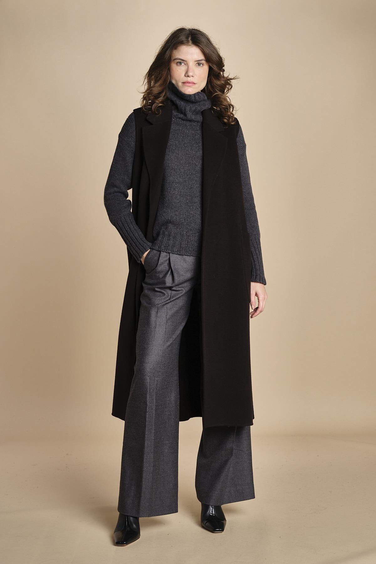 CLARISSA gilet double IO111126 BK999 ivy oak 