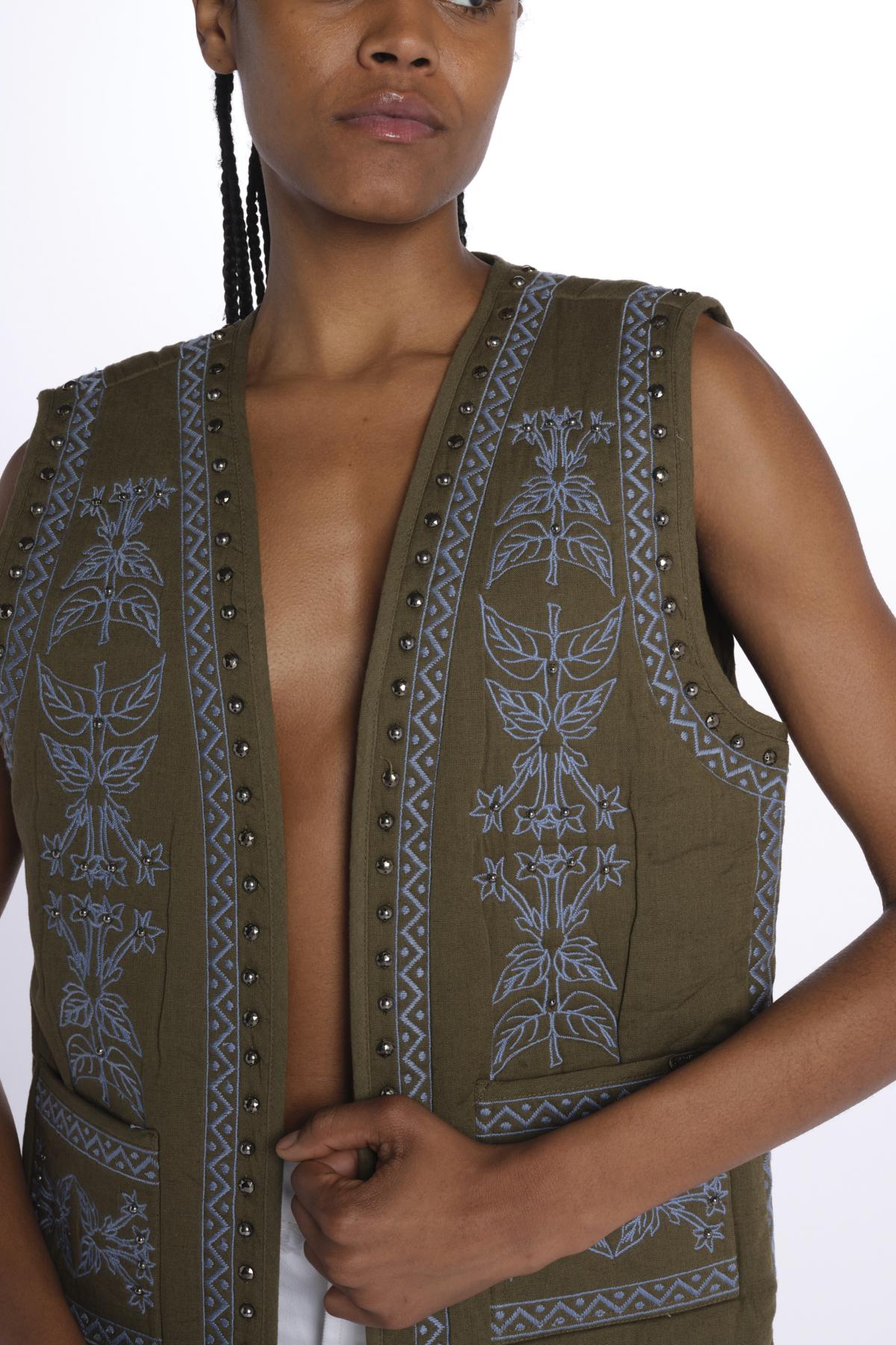 gilet con borchie 180434 U352 scotch&soda 