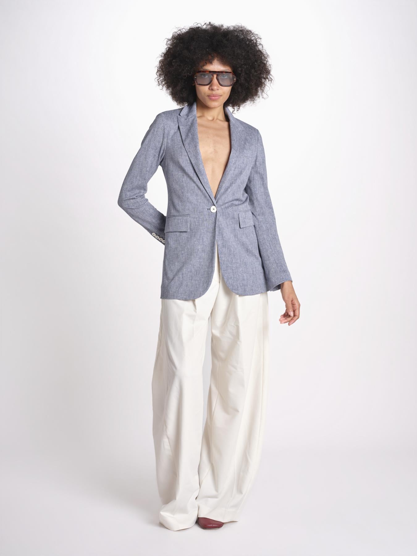 giacca lunga spina piccola FD3932 NAVY circolo 1901 