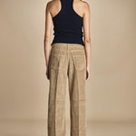 pantalone in velluto cropped ZELDA TOFEE true avenue 