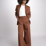 blazer over doppiopetto JASEMINA ROSE IO119125 DARK TOBACCO BR206 ivy oak 