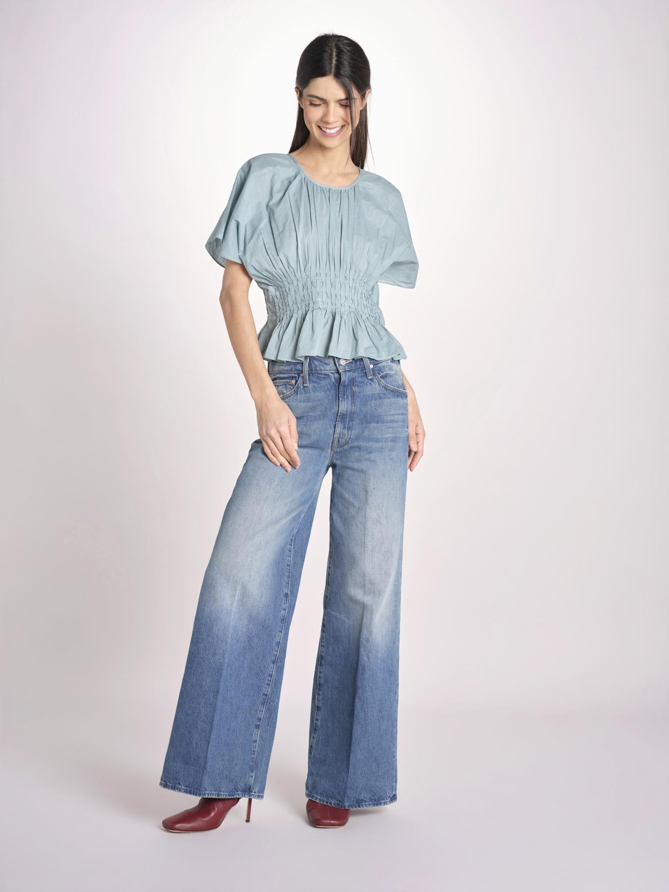 top con punto smoke VIOLET 109 BLUE sea ny 