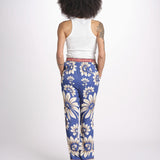 pantalone pigiama con stampa a fiori 344133 LUNA BLUE 26067 farm rio 