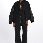 Pantalone lungo con zip PRAVIN1572 DARKESTNAVY studio nicholson 