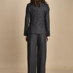 blazer gessato 15V516CO191 P092 GREY ines de la fressange 