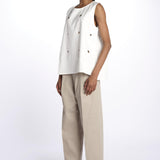 BRODY top con anelli BRODY OFF WHITE sofie d'hoore 