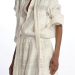 Gonna Jacquard PHOEBE SKIRT WHITELACE jejia 