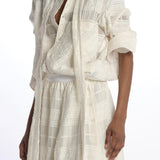 Gonna Jacquard PHOEBE SKIRT WHITELACE jejia 